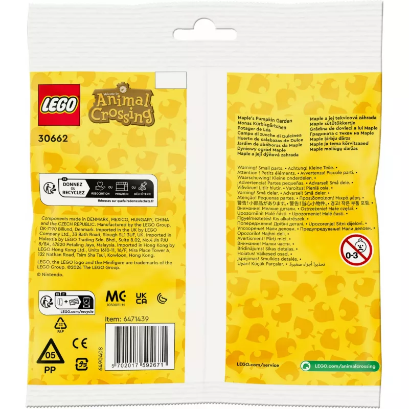 30662 Animal Crossing Monas Pumpkin Garden, rakennuslelu polybag
