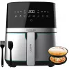 CECOTEC Cecofry Full Inox Pro 5500 Pro -kiertoilmakypsennin tarvikkeilla