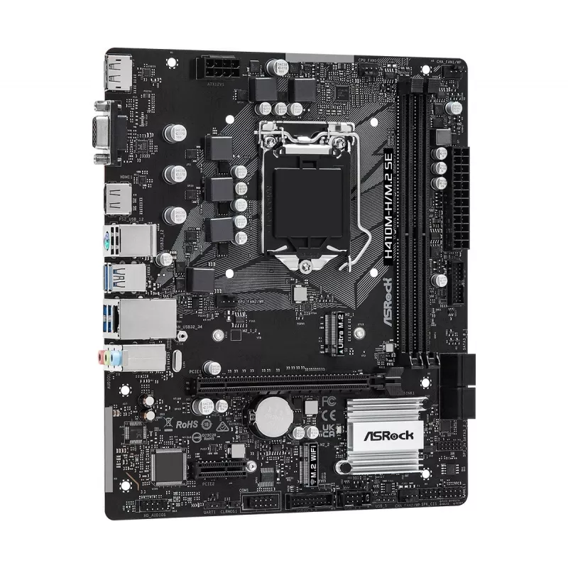 ASRock H410M-H/M.2 SE emolevy Intel H410 LGA 1200 micro ATX