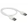 USB-kaapeli USB 2.0 DeLOCK 85192 0,5m valkoinen