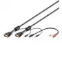 Wentronic SVGA audiokaapeli - 3 m - VGA (D-Sub) - VGA (D-Sub) - musta - audio 3,5 mm (93969)