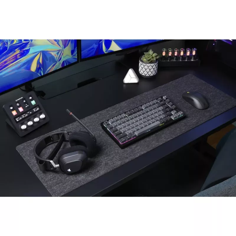 Corsair Gaming K65 Plus Wireless 75 % RGB -pelinäppäimistö, MLX punainen - musta, harmaa