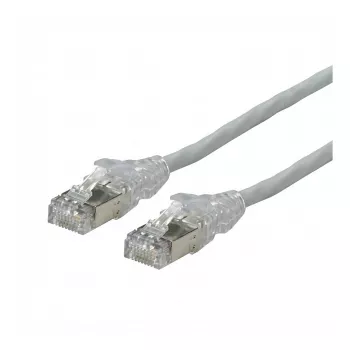 DTWYLER verkkokaapeli Kat.6A (luokka EA) S/FTP, CU 7702 flex LSOH, AMP v2, kytketty ristiin, harmaa, 2 m