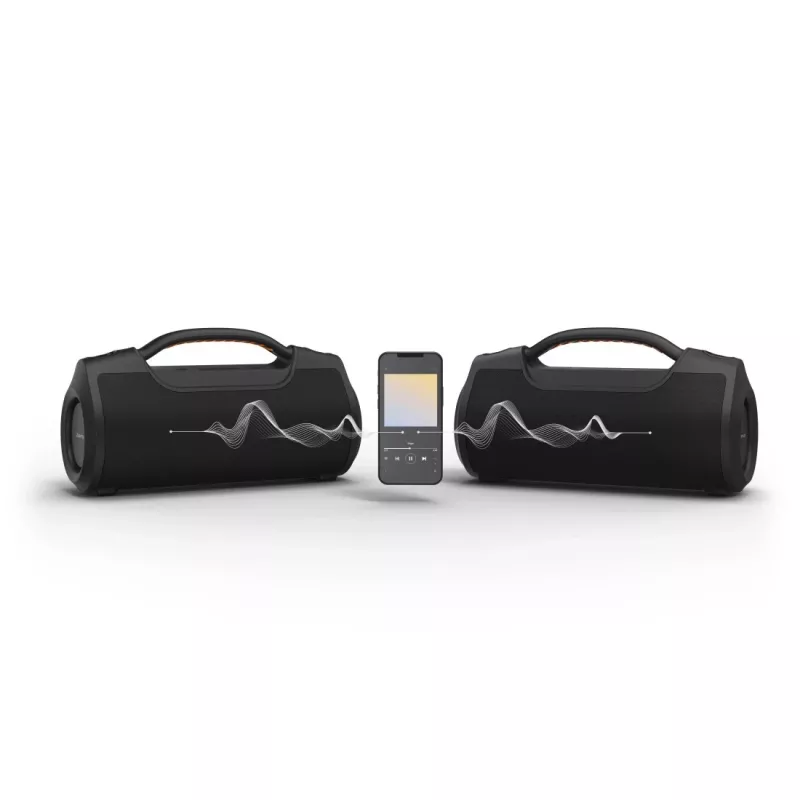 Soundbar HAMA Soundbarrel 2.0 musta Bluetooth langaton — kompakti 2.0-kanava