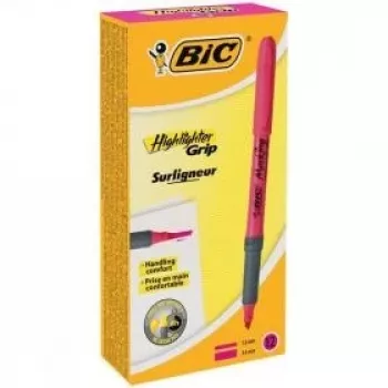 BIC yliviivain FLEX pinkki, 12 kpl:n laatikko 494879