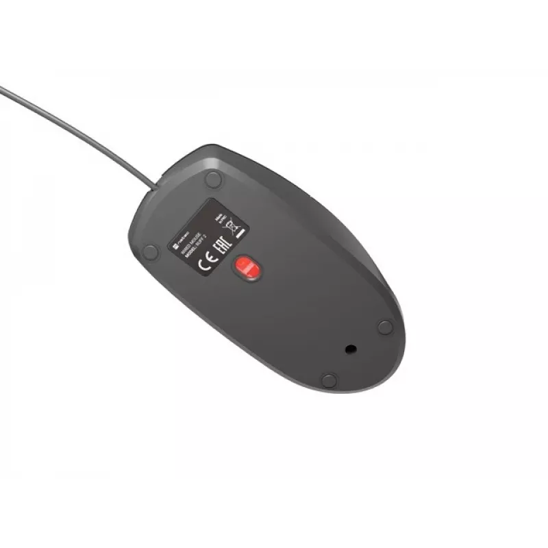 Langallinen toimistohiiri NATEC Ruff Plus USB Type-A, oikeakätinen, 1200 DPI, 3 painiketta, musta