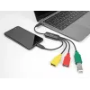 DeLOCK 4-porttinen USB 2.0 -kaapelikeskitin USB Type-C - 3 x USB-A liitäntä + 1 x USB-C pistoke