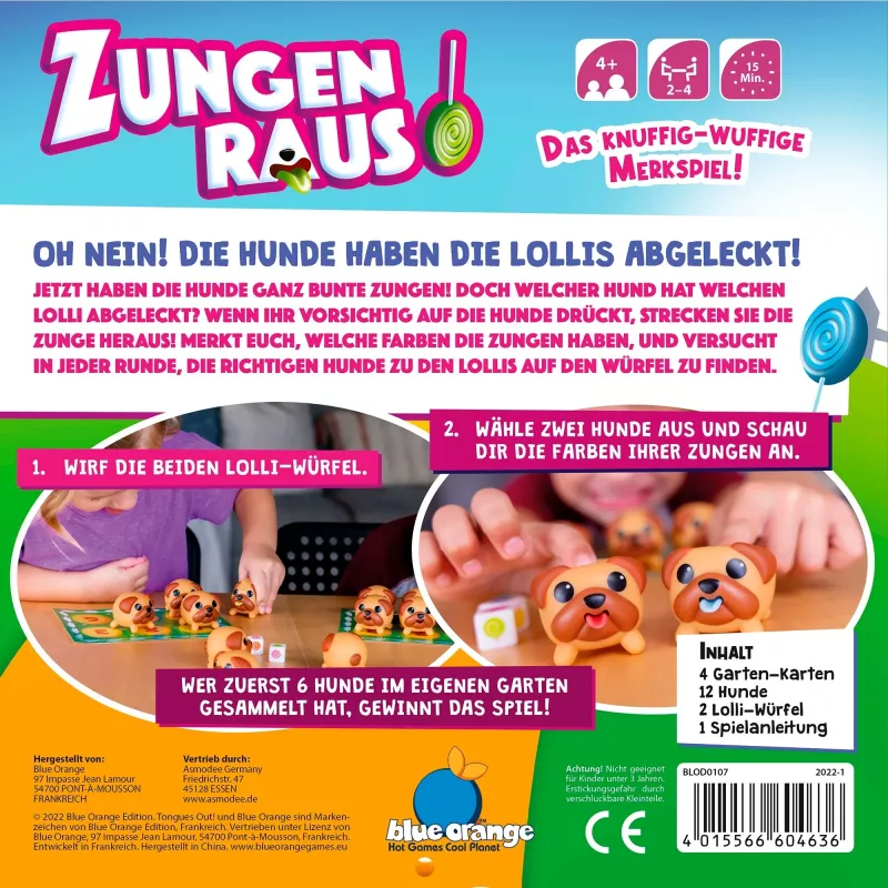 Zungen Raus, lautapeli