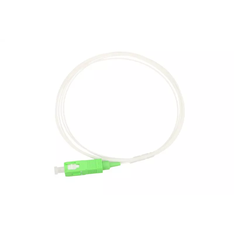 Pigtail SC/APC yksimuotokaapeli Extralink G.657.A1 900 µm FTTH 1,5 m, Easy Strip, valkoinen