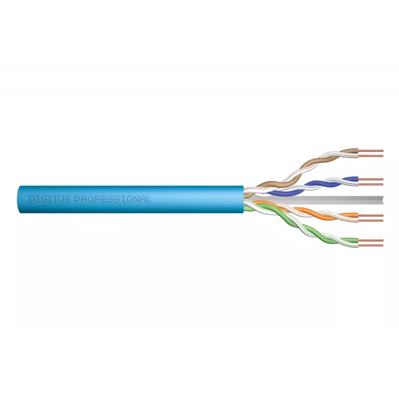 Verkkokaapeli Digitus Cat.6A U/UTP 500m sininen