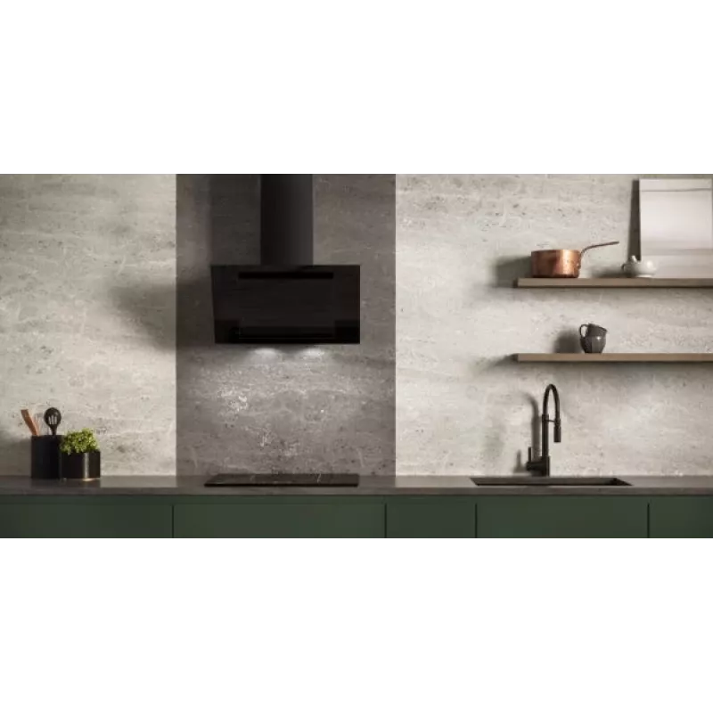 Vertikale Eco Duo Glas seinäliesituuletin musta