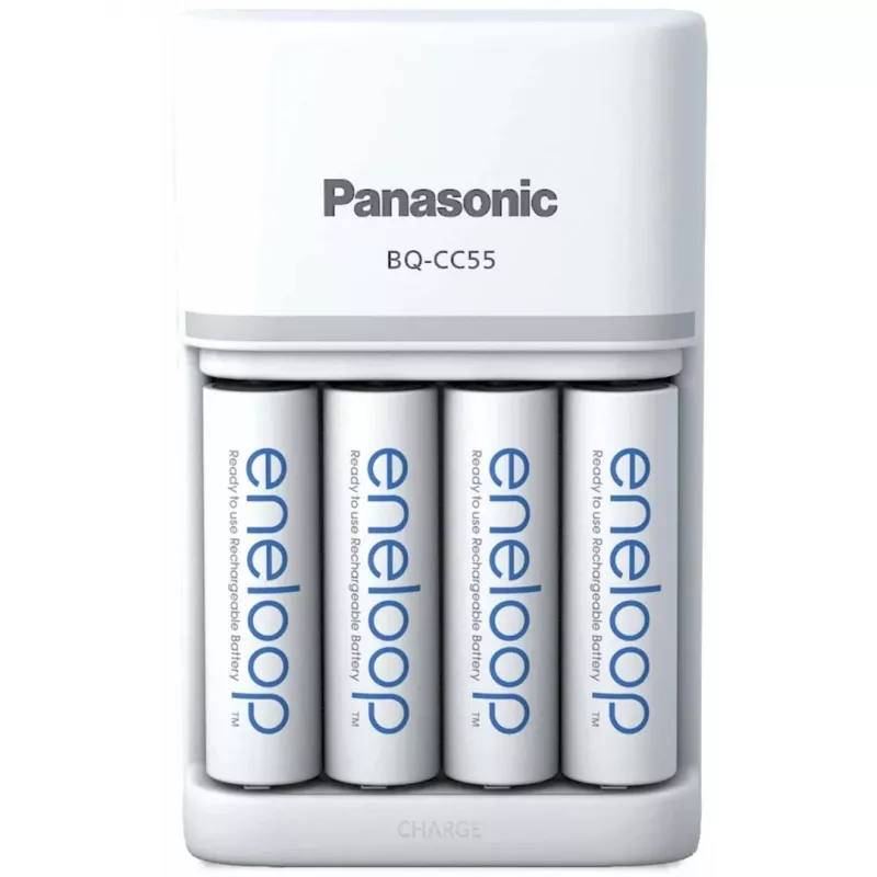 PANASONIC Eneloop Smartplus BQ-CC55 -akkulaturi + 4x AA 2000 mAh (K-KJ55MCD40E)
