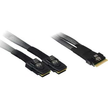 SAS-kaapeli Inter-Tech 88885641 musta korkealaatuinen tiedonsiirto