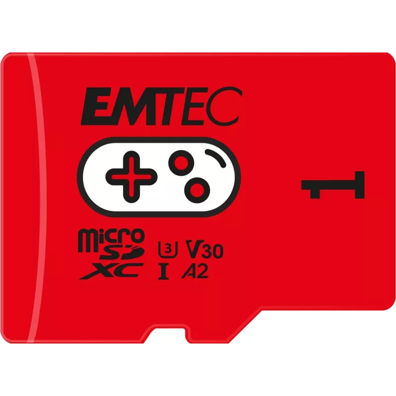Emtec 1TB UHS-I U3 V30 A2 Gaming Rouge flash-muisti ECMSDM1TXCU3G