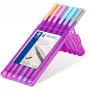 Staedtler triplus fineliner 334 pastellisarja, 0,3 mm, 6 väriä