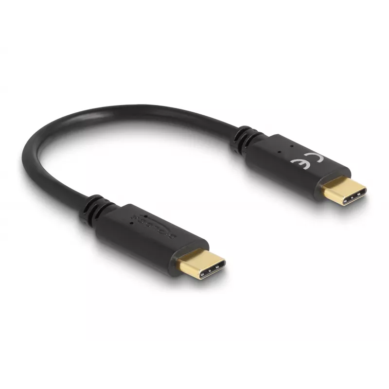 DeLOCK USB Type-C -latauskaapeli 15 cm PD 5 A E-markerilla