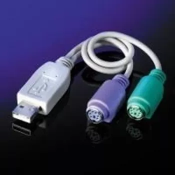 VALUE näppäimistö-/hiiriadapteri - USB Type A, 4-pin (M) - PS/2, 6-pin (W)