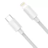 Baseus Simple Wisdom datakaapelisarja USB-C - Lightning PD 20W (2 kpl/pakkaus) 1,5m valkoinen