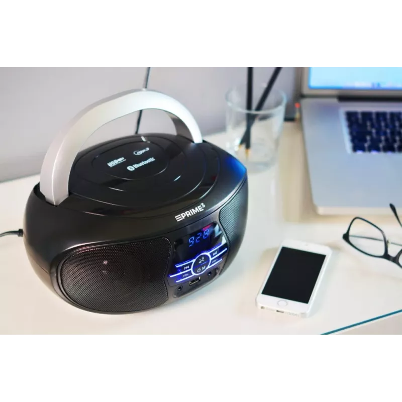 Kannettava Bluetooth-kaiutin PRIME3 ABB11BT sisäänrakennetulla mikrofonilla, langaton äänentoisto