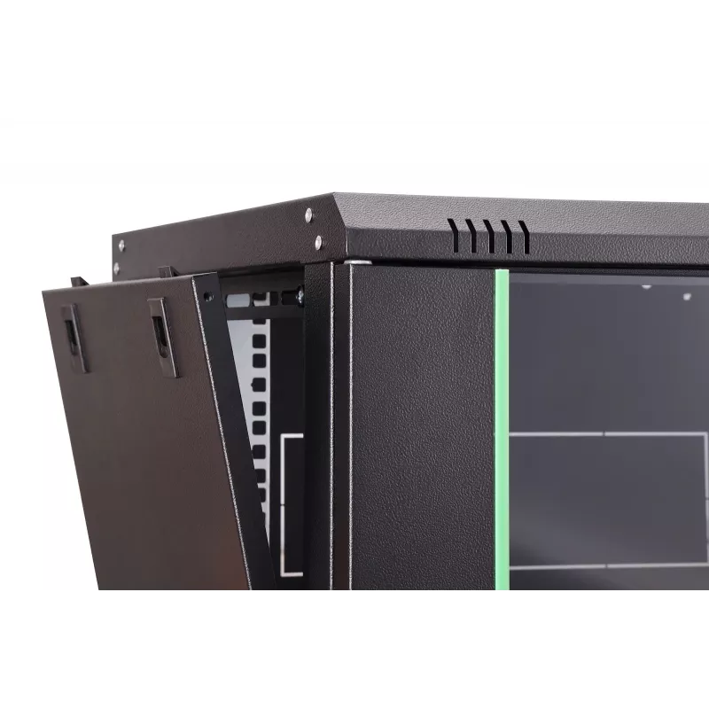 Seinäkiinnitteinen 19 tuuman räkkikaappi DIGITUS Dynamic-N DN-37101 — 7U, 600x450 mm, IP20, avainlukko, kokoamaton