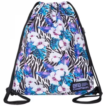 Kenkäpussi CoolPack Solo Flower Zebra