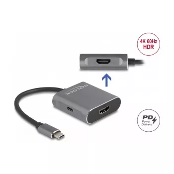 DeLOCK USB Type-C -jakaja DP Alt Mode 2 x HDMI MST 3840x2160