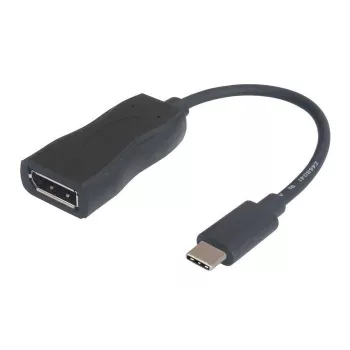 DisplayPort Alt Mode USB-C - DisplayPort -kaapeli Garbot 15 cm USB 3.1 uros naaras musta