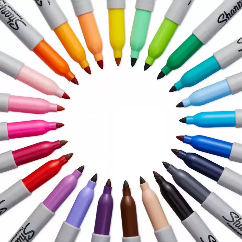 Sharpie Fine Point pysyvä tussi, musta, 12 kpl