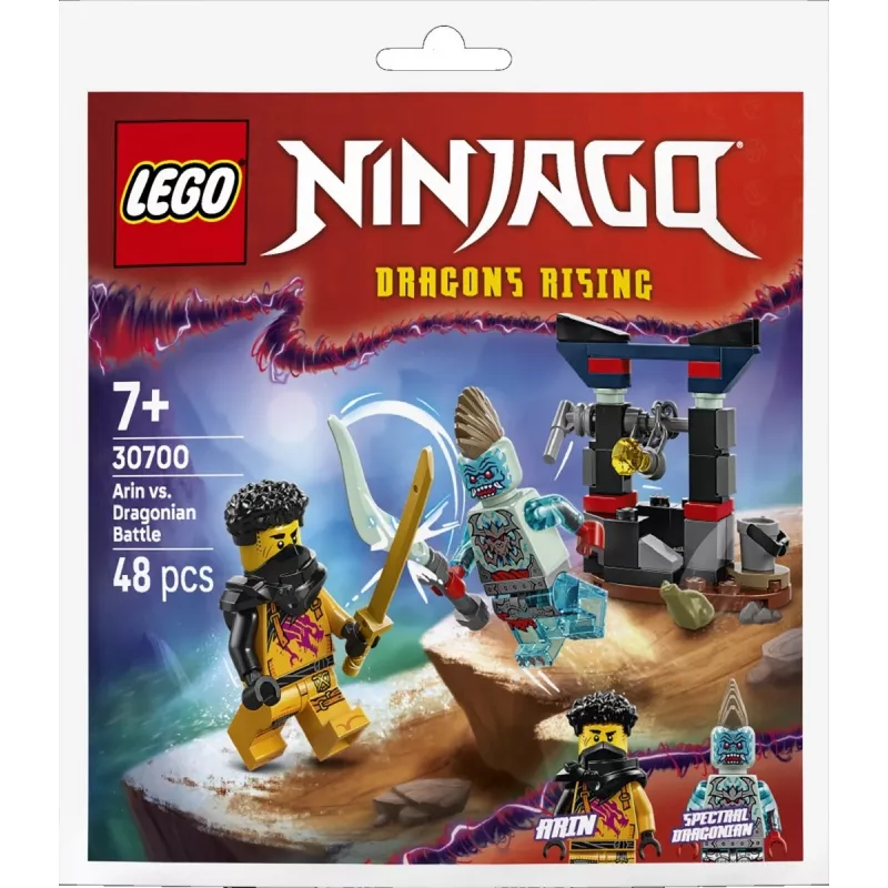 Rakennuslelu LEGO-sarja 30700 Arins Kampf mit dem Drachenmann Polybag (minisarja)