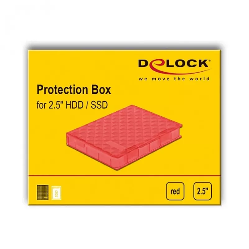 Suojakotelo DeLOCK 18370 punainen