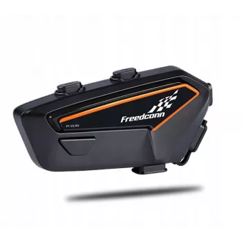 Headset FreedConn F1 V2 EU — Bluetooth 5.2, IP65, 1100 mAh akku, jopa 48 h puheaika, FM-radio, mikrofoni, klipsi