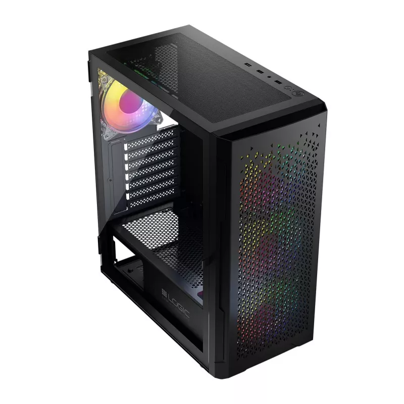 Logic ARAMIS ARGB MINIDI USB 3.0 kotelo musta