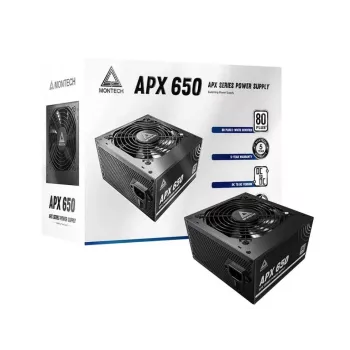 Montech APX650 virtalähde 650 W 20+4 pin ATX ATX musta