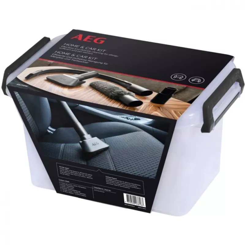 Auton puhdistussarja AEG AKIT09C musta 4 kpl 1 sovitin