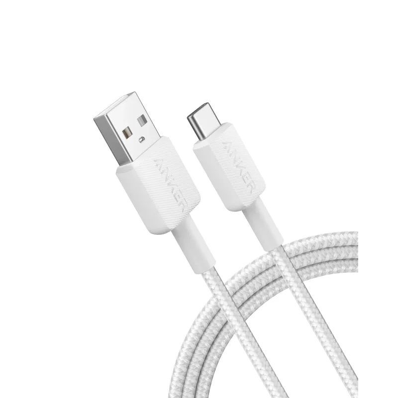 USB-A–USB-C-kaapeli Anker A81H5G21 — 0,9 m, valkoinen