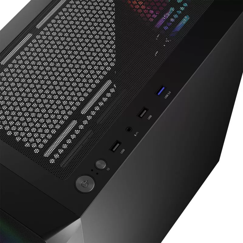 LOGIC CONCEPT Portos ARGB ATX Mid-Tower-kotelo, musta