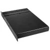 Akasa Galileo TU3 1U Rackmount Thin Mini-ITX -kotelo, tuuletinton, OEM, Musta