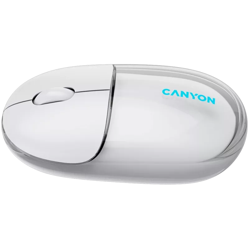 CANYON hiiri OnClick 24 BT/langaton läpinäkyvä/valkoinen