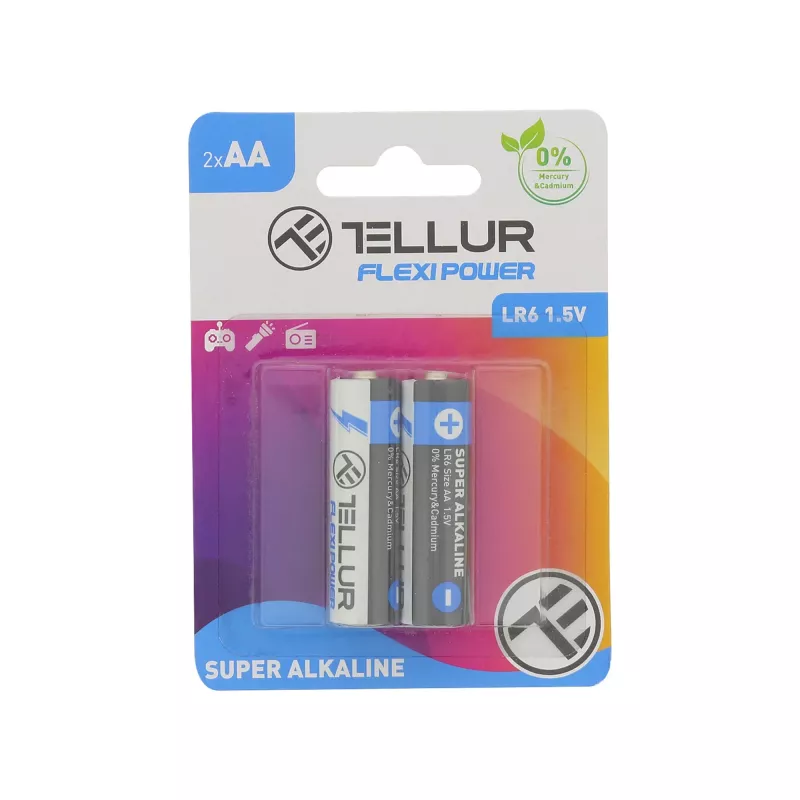 Paristo Tellur AA LR6 1,5 V – 2 kpl:n pakkaus (TLL158541)