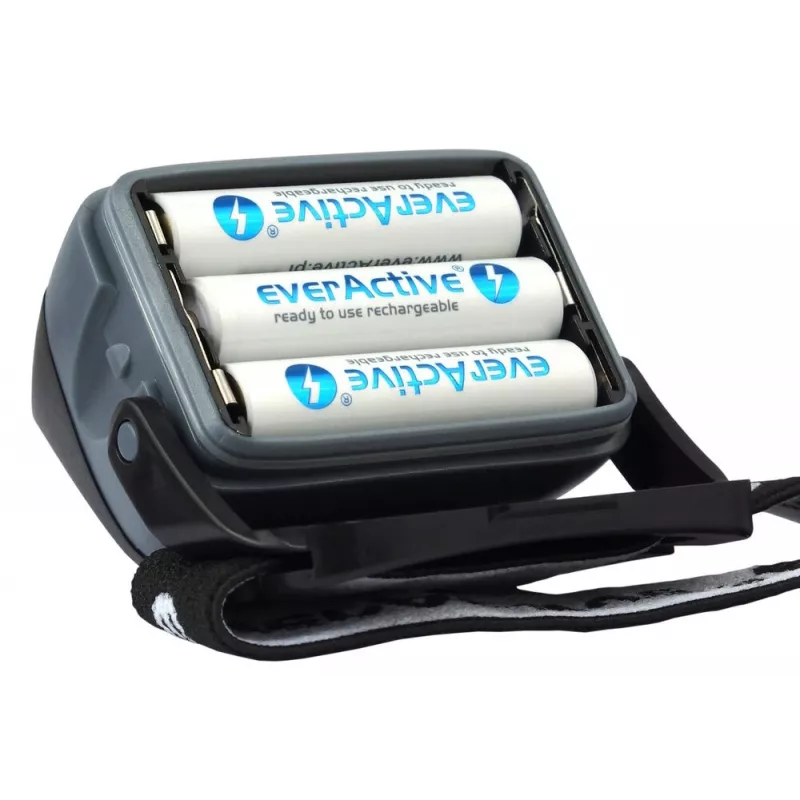 everActive HL-150 otsalamppu, 150 lm, 3 W, IPX4, 3×AAA, musta