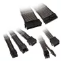 Kaapelin jatkosarja Kolink Core Adept – PET-päällysteinen, 6-osainen sarja, 20+4-pin, 8-pin, 4+4-pin, 3×6+2-pin (300–350 mm)