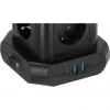 Pistorasiatorni Brennenstuhl 1153560010 — 8 pistorasiaa, 2×USB-A, 1×USB-C, musta
