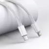 USB-C - Lightning Baseus High Density punottu kaapeli, 20W, PD, 2m (valkoinen)