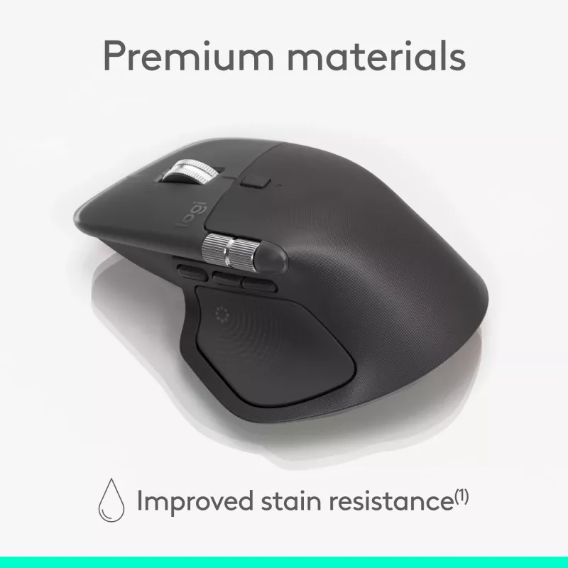 Logitech MX Master 4 for Business hiiri – langaton + Bluetooth, 8000 DPI, grafiitti | Logitech