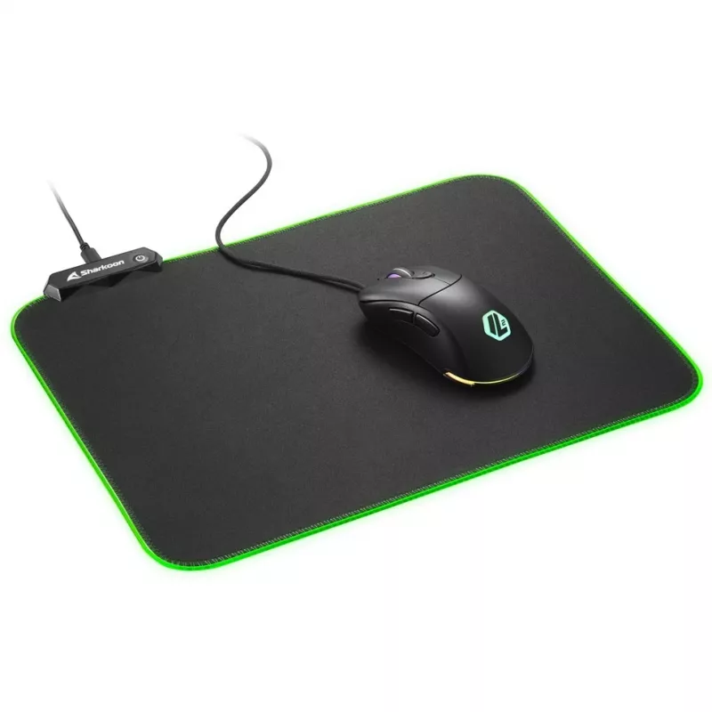 1337 RGB V2 Gaming Mat 360, pelihiirimatto musta