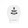 Seinämatka-adapteri GEMBIRD TPA-1A2C20-02-W 20W — 1xUSB-A + 2xUSB-C, Type-G-pistoke, 100–250 V, valkoinen