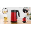 Sähköinen vedenkeitin Bosch TWK7L464 – 1,7 l tilavuus, 2400 W, punainen, muovikotelo