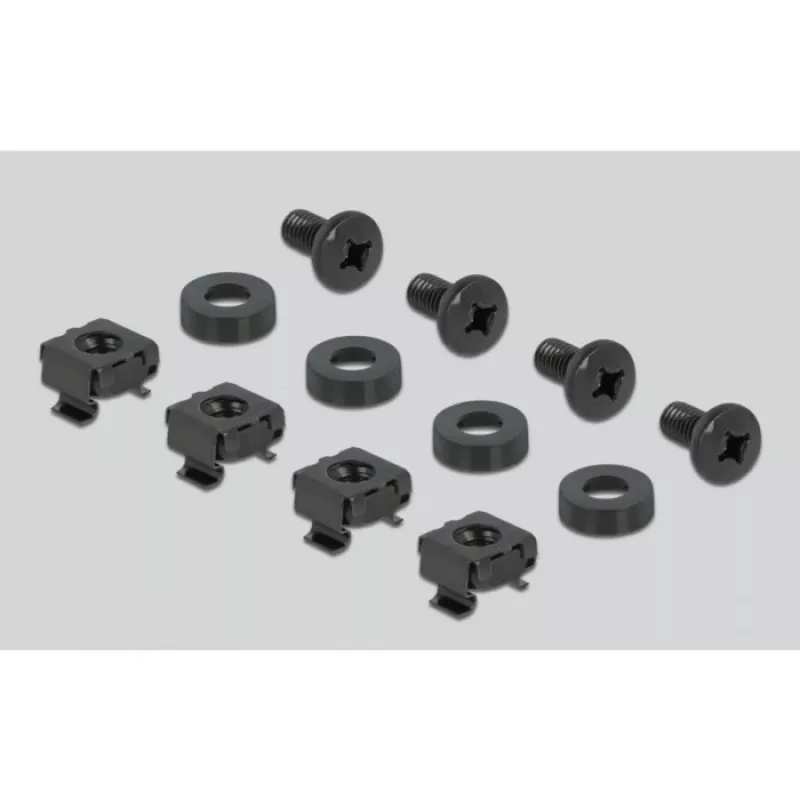 DeLOCK - kaapelinhallintalevy sähkökaappiin - musta - 2U - 48,3 cm (19) (66553)