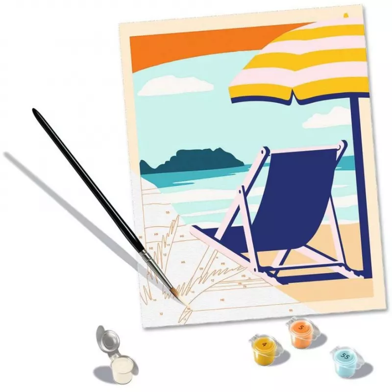 Maalaussarja Ravensburger CreArt – Relax at the Beach (23897) taidesarja