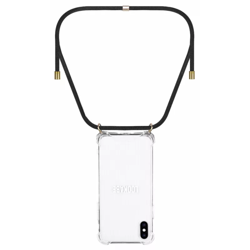 Lookabe kaulaketjupuhelinkuori iPhone XS Maxille, kulta/musta